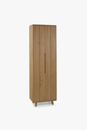 Massivholz Flurschrank Weiß Eiche Skandinavisches Design